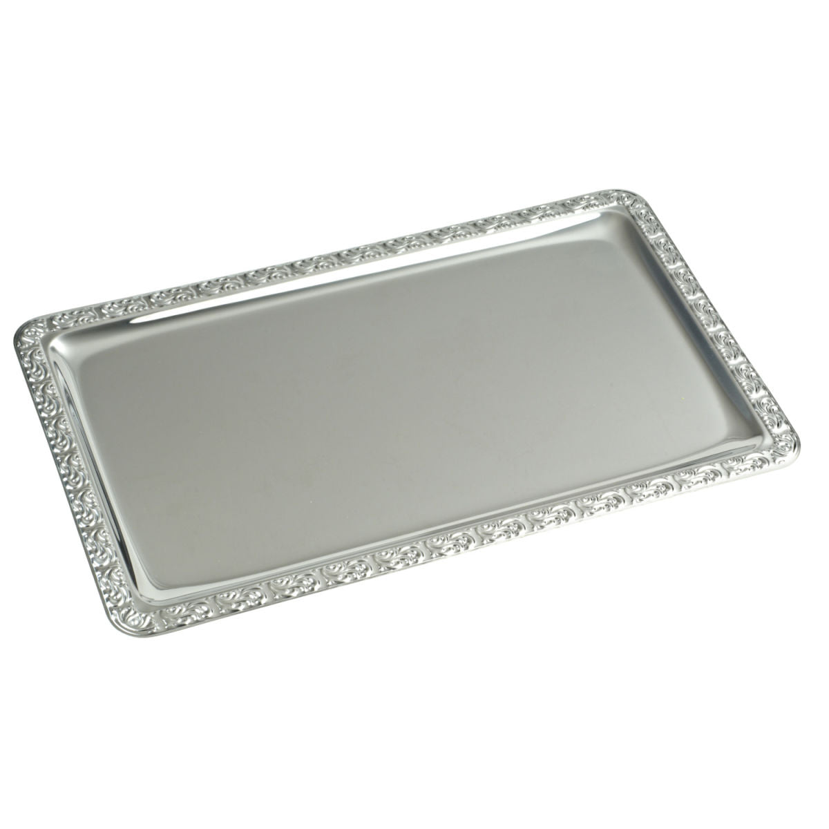 Durable Stainless Steel GN Tray with Decorative Rim for Professional Buffet Service
